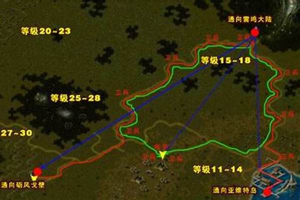 魔域迷梦沼泽跑商路线