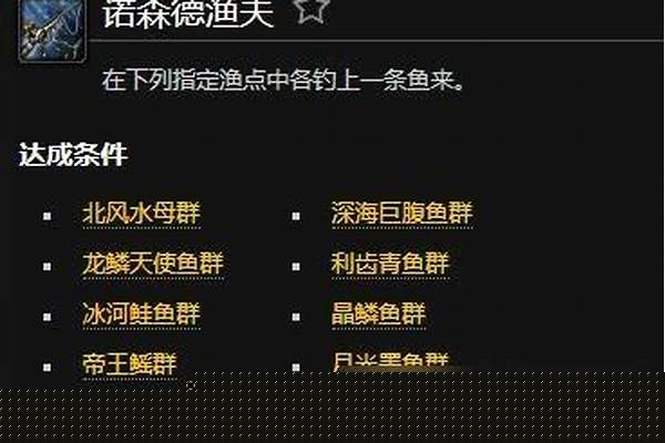 诺森德渔夫成就攻略