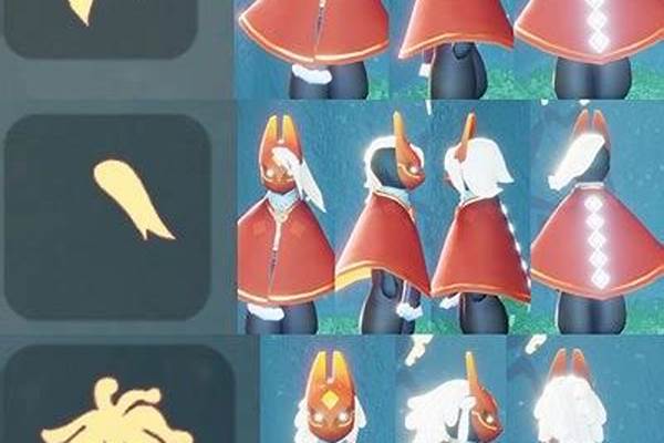 光遇红狐狸面具穿搭