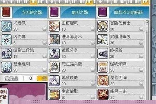 冒险岛战神加点顺序