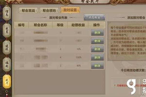 天龙八部帮会宣战需要什么