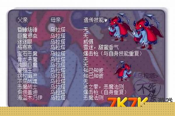洛克王国不死组遗传技能(洛克王国不死组宠物遗传)