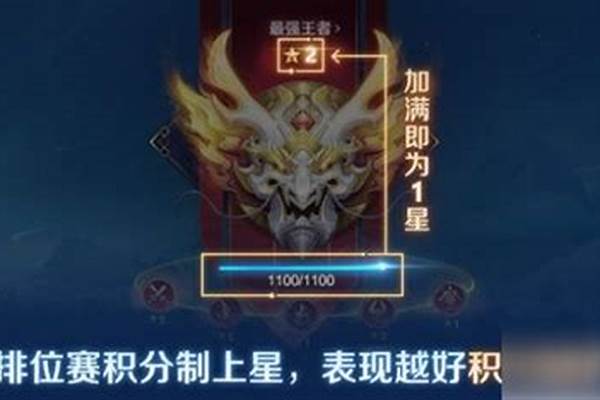 王者荣耀排位赛积分规则