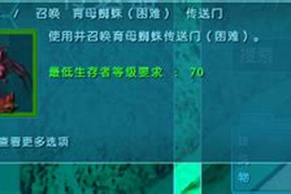 育母蜘蛛需要什么神器
