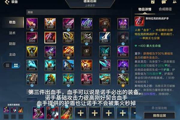 诺克萨斯之手的出装